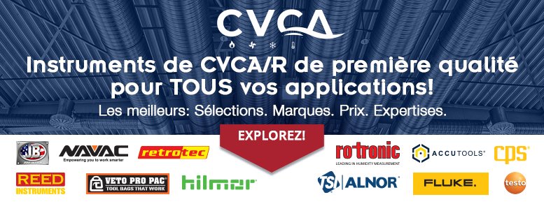 Instruments de CVCAR pour tous vos applications!