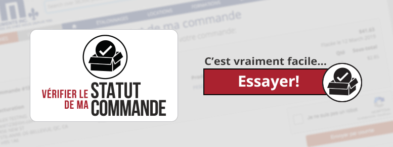 Vérifiez le statut de votre commande en entrant vos informations!