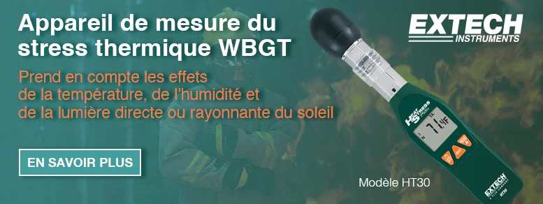 Image du produits du Extech HT30 Appareil de mesure du stress thermique WBGT
