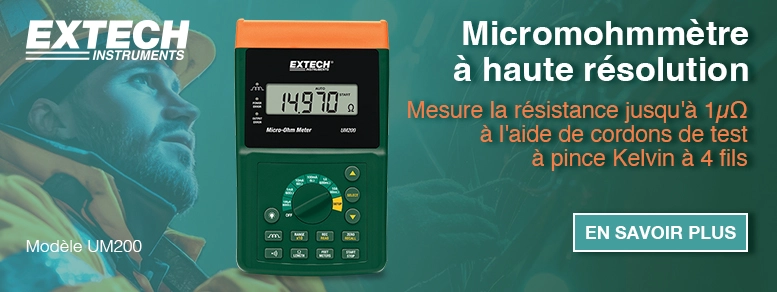 Image du produits du Extech UM200 Micromohmmètre à haute résolution