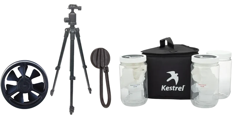 Kestrel 0782 Support de girouette rotatif et étui de transport