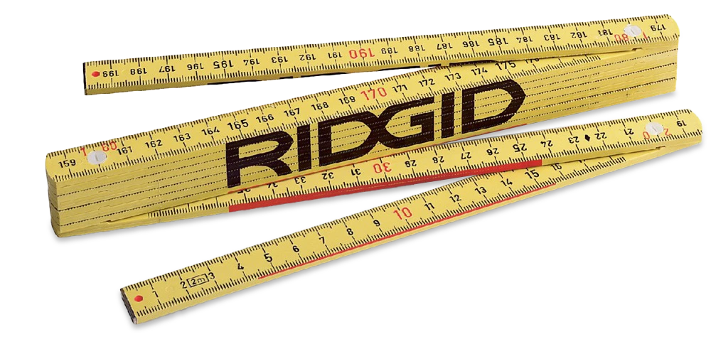 RIDGID 1602 Fiberglass Folding Metric Rule