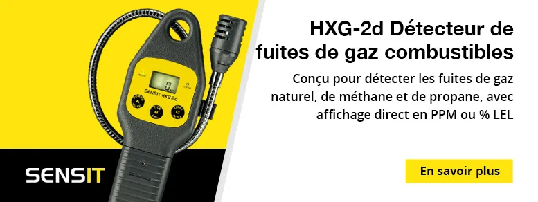 SENSIT HXG-2d Détecteur de fuites de gaz combustibles