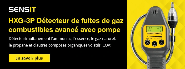 SENSIT HXG-3P Détecteur de fuites de gaz combustibles avancé avec pompe