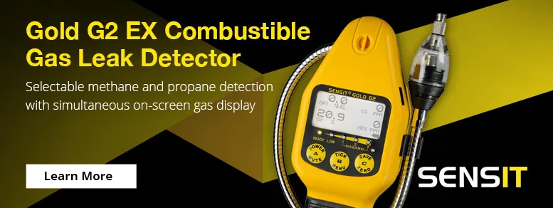 SENSIT Gold G2 EX Single Gas Combustible Gas Leak Detector