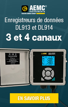 AEMC DL913 & DL914 Enregistreurs de données