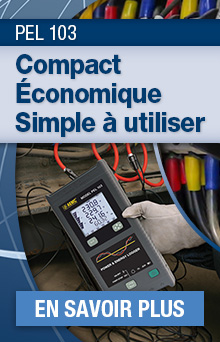 AEMC PEL 103 Ensemble enregistreur de données d'alimentation/énergie