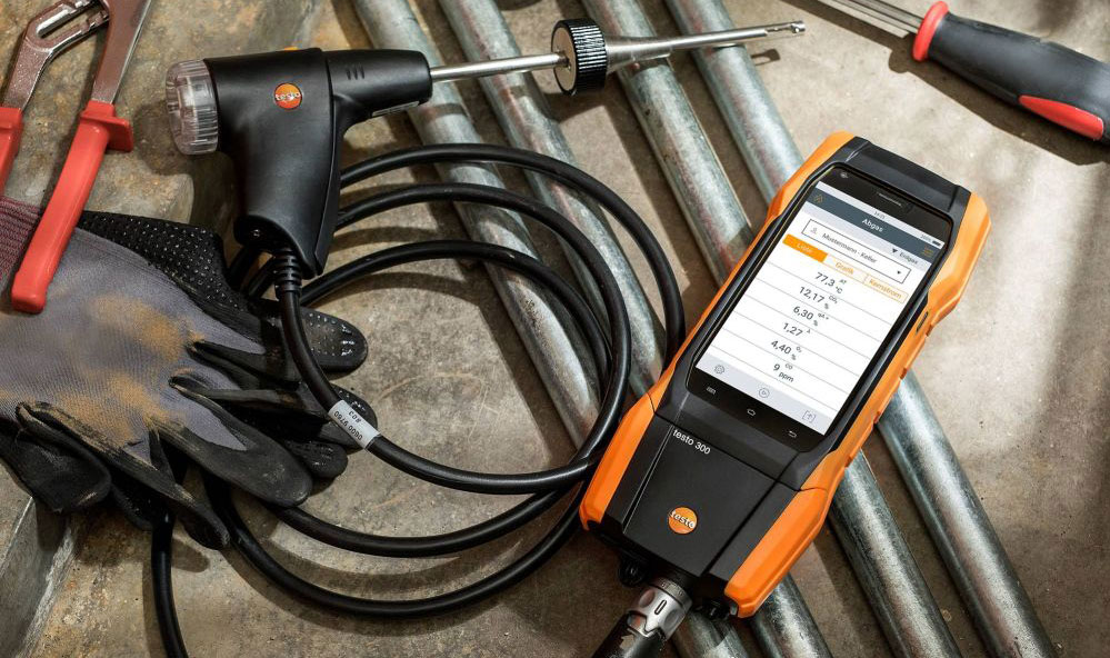 Conception robuste de l'analyseur de combustion Testo 300