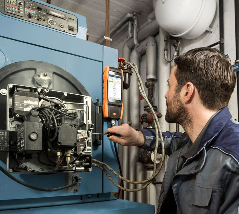 Fonctionnement SmartTouch de l'analyseur de combustion Testo 300