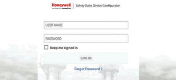 Page d’accueil du logiciel Safety Suite
