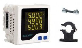 Accuenergy AcuDC 243-1000V-A0-P1-C-D Wattm&amp;egrave;tre CC/Enregistreur de donn&amp;eacute;es, 1000 V, 10 A, Modbus RTU-