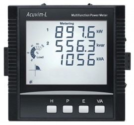 Accuenergy Acuvim-EL Series Multifunction Power and Energy Meter with panel mounting with display, AcuCT-Flex input &amp; 333 mV input, 100 to 415 V AC-