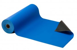 ACL Staticide 59100 Gemini Dual-Layer Static-Dissipative Work Surface Material, 24&amp;quot; x 50', royal blue-