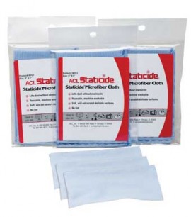 ACL Staticide MFC1-CASE Microfiber Cloths, 9 x 9&amp;quot;, blue, 72-pack-