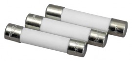 AEMC 2154.76 Replacement Fuses for the AEMC 5212 to 5216, Set of 3, 0.63A-
