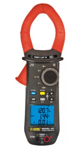 AEMC 407 V&amp;eacute;rificateur de la qualit&amp;eacute; de la puissance-