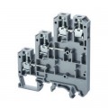 Altech CTL2.5U(H) Feed-Through Triple Level Screw Terminal Block, 0.24&amp;quot;-