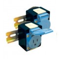 Altech DMRBU BLACK BOX DIN Rail Circuit Breaker Receptacle, 15 A, 250VAC-