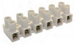Altech HEIWPR/12 Barrette de connexion &amp;agrave; base plate avec prot&amp;egrave;ge-fil, 12 p&amp;ocirc;les, espacement de 7.87 mm-