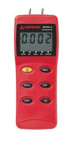 Amprobe MANO2-A Differential Pressure Manometer, up to 2 psi-