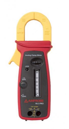 Amprobe RS-3 CAT IV Analog Clamp Meter, 300A-
