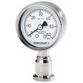 Ashcroft 1032 Pressure Gauge, 0 to 100 psi, 2&amp;quot; dial, &amp;frac34; tri-clamp lower, SS housing-