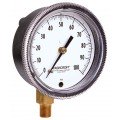Ashcroft 1490 Pressure Gauge, 0/10 &amp;quot;H&lt;sub&gt;2&lt;/sub&gt;O, 2.5&amp;quot; dial, &amp;frac14;&amp;quot; NPT male center back, black, glass filled polysulfone-