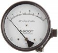 Ashcroft 1134 Differential Pressure Gauge, 0/5 &amp;quot;H&lt;sub&gt;2&lt;/sub&gt;O, 4.5&amp;quot; dial, &amp;frac18; NPT female Dual In-Line or back, SS housing-