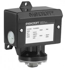 Ashcroft B424B 30IMV/30IW Pressostat de s&amp;eacute;rie B avec bo&amp;icirc;tier NEMA 4X, -30 inHg/30 inH2O-