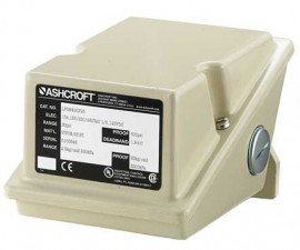 Ashcroft LPAN4HB25 30IMV LP-Series Pressure Switch with NEMA 4X Enclosure, Adjustable Deadband, -30 inHg-