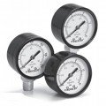 Weksler UA35C4L Dry Pressure Gauge, 0 to 100 psi and 7 bar (700 kPa), 3.5&amp;quot; (88.9 mm) dial size-