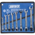 Aurora Tools TEQ834 Combination Wrench Set, metric, 8-piece-