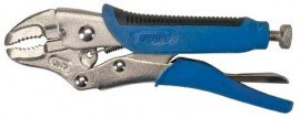 Aurora Tools TJZ091 Curved Jaw Locking Pliers with Wire Cutter, 5"-