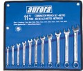 Aurora Tools TLV054 11-Piece Metric Wrench Set with Pouch-