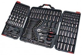 Aurora Tools TLV362 210-Piece SAE/Metric Socket Set, 1/4&quot;, 3/8&quot; and 1/2&quot; Drive-
