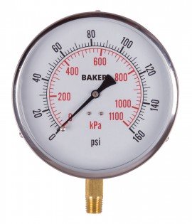 Baker 421AVND-160 Manom&amp;egrave;tre, 0 &amp;agrave; 160 psi-