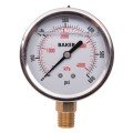 Baker AVNC-600P Manom&amp;egrave;tre, rempli de glyc&amp;eacute;rine, connexion inf&amp;eacute;rieure &amp;frac14;&amp;rsquo;&amp;rsquo; NPT, 0 &amp;agrave; 600 psi/0 &amp;agrave; 4 200 kPa-