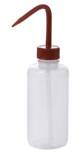 Bel-Art Scienceware 116130250 NARROW MOUTH WASH BOTTLES 8 OZ RED CLOSURE-