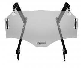 Bel-Art 24966-0003 Plexiglas Splash Shield for island benches with 2 articulating arms, 15 x 24&quot;-