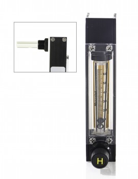 Bel-Art 40404-0030 Riteflow PTFE Mounted Flowmeter, 65 mm, size 6-