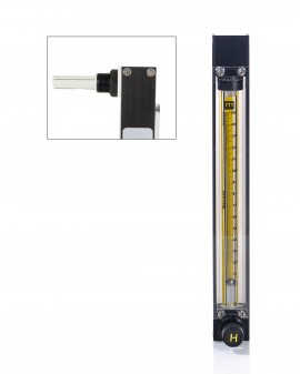 Bel-Art 40405-0215 Riteflow PTFE Mounted Flowmeter, 150 mm, size 4-