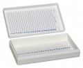 Bel-Art 44576-0000 Microscope Slide Boxes with removable lid, holds 25 slides, 2-pack-