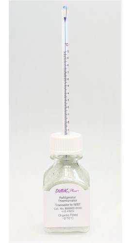 Bel-Art 606000400 DURAC Plus Incubator Verification Thermometer, 7.5&quot;, 25 to 45&amp;#176;C-