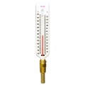 Bel-Art 608070100 DURAC Hot Water/Refrigerant Line Thermometer, 40 to 260&amp;#176;F, steel well-