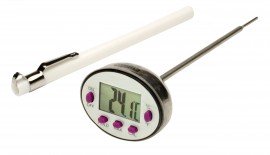 Bel-Art 60900-1600 H-B Durac Thermom&amp;egrave;tre &amp;eacute;lectronique calibr&amp;eacute; &amp;agrave; tige en acier inoxydable, -40 &amp;agrave; 232&amp;deg;C-