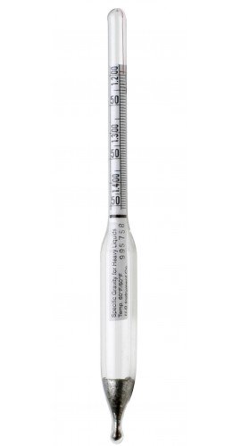 Bel-Art 618017200 DURAC Plain Specific Gravity Hydrometer, 1.000 to 1.220, 12&quot;-