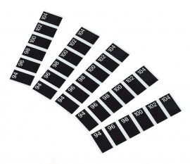 Bel-Art 62010-0000 Liquid Crystal Disposable Forehead Stick-On Thermometer Strips, 100-pack, 94 to 104&amp;deg;F-