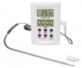 Bel-Art B60900-0700 H-B DURAC Calibrated Electronic Thermometer with stainless steel probe, -58 to 572&amp;deg;F (-50 to 300&amp;deg;C), 2.5 x 3.7&quot;-