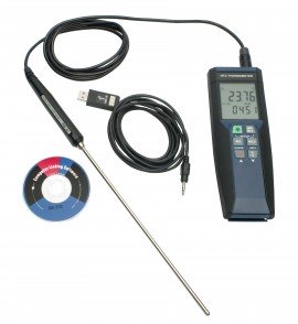 Bel-Art B60901-0200 Durac High-Temperature RTD Electronic Thermometer/Data Logger, -148 to 752&amp;deg;F-