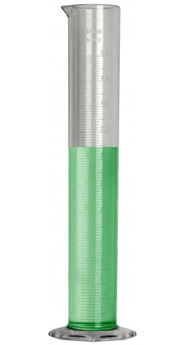 Bel-Art F28695-0000 &amp;Eacute;prouvette gradu&amp;eacute;e en TPX transparent de 500ml, graduation de 5.0ml-